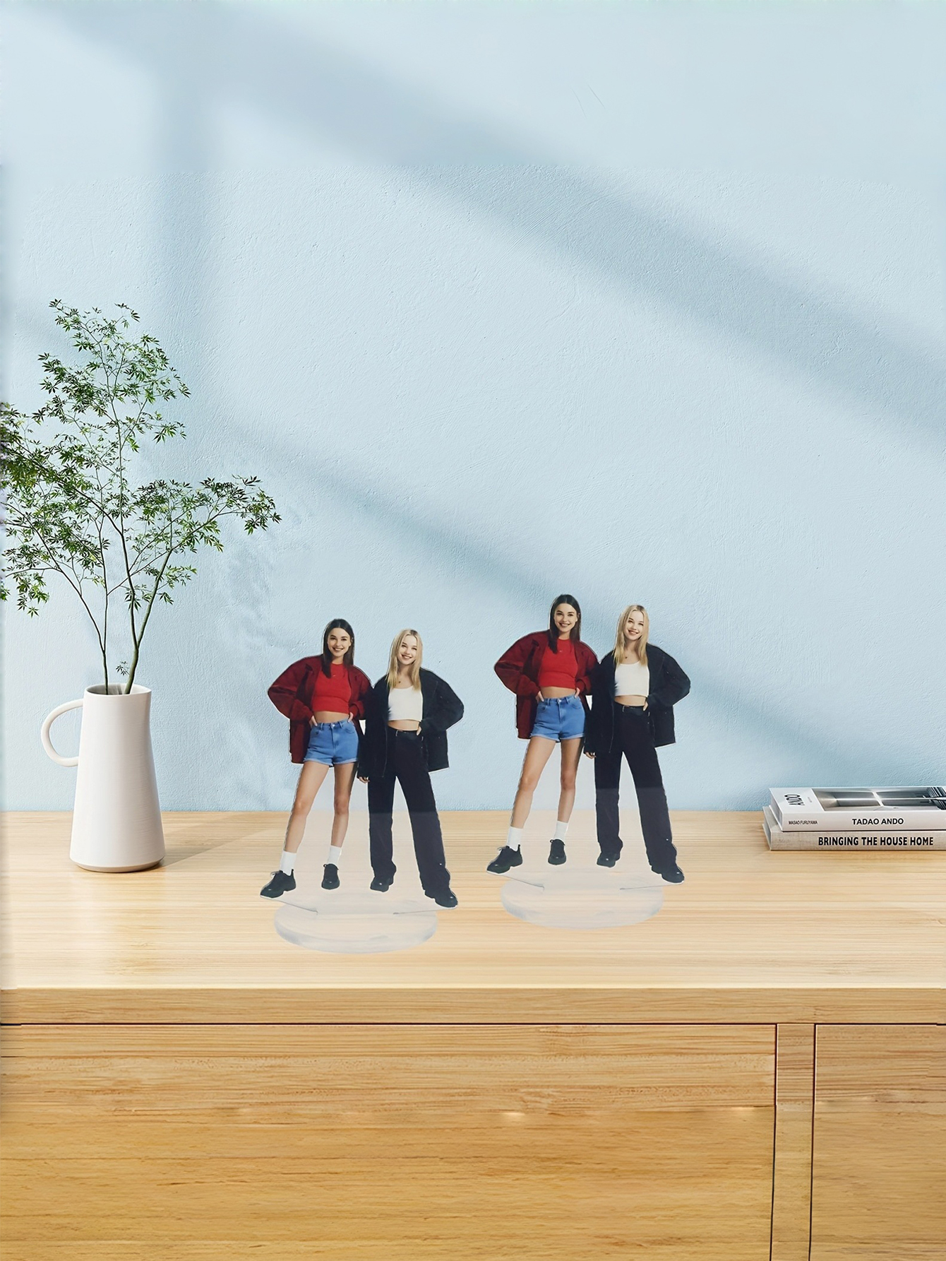 1-Piece 2D Flat Personalized Photo Decor - Custom Acrylic Photo Double-Sided Keepsake